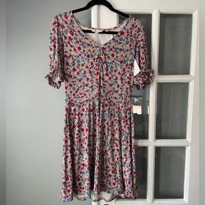Boden V-Neck Jersey Dress - Size 2